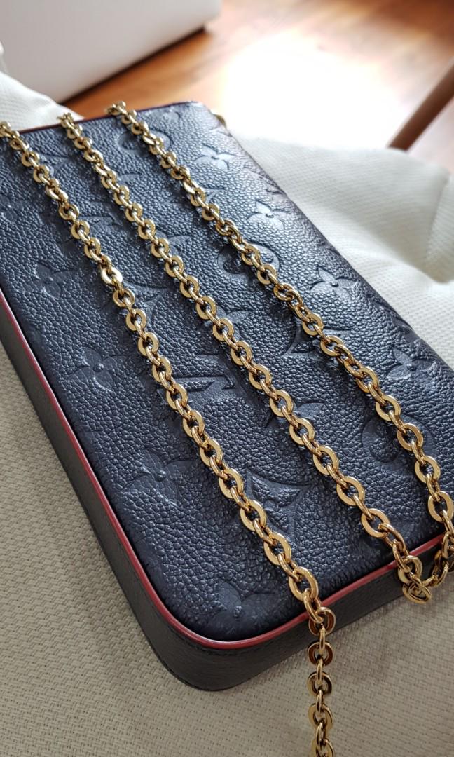 Review of the Louis Vuitton Double Zip Pochette in Marine Rouge