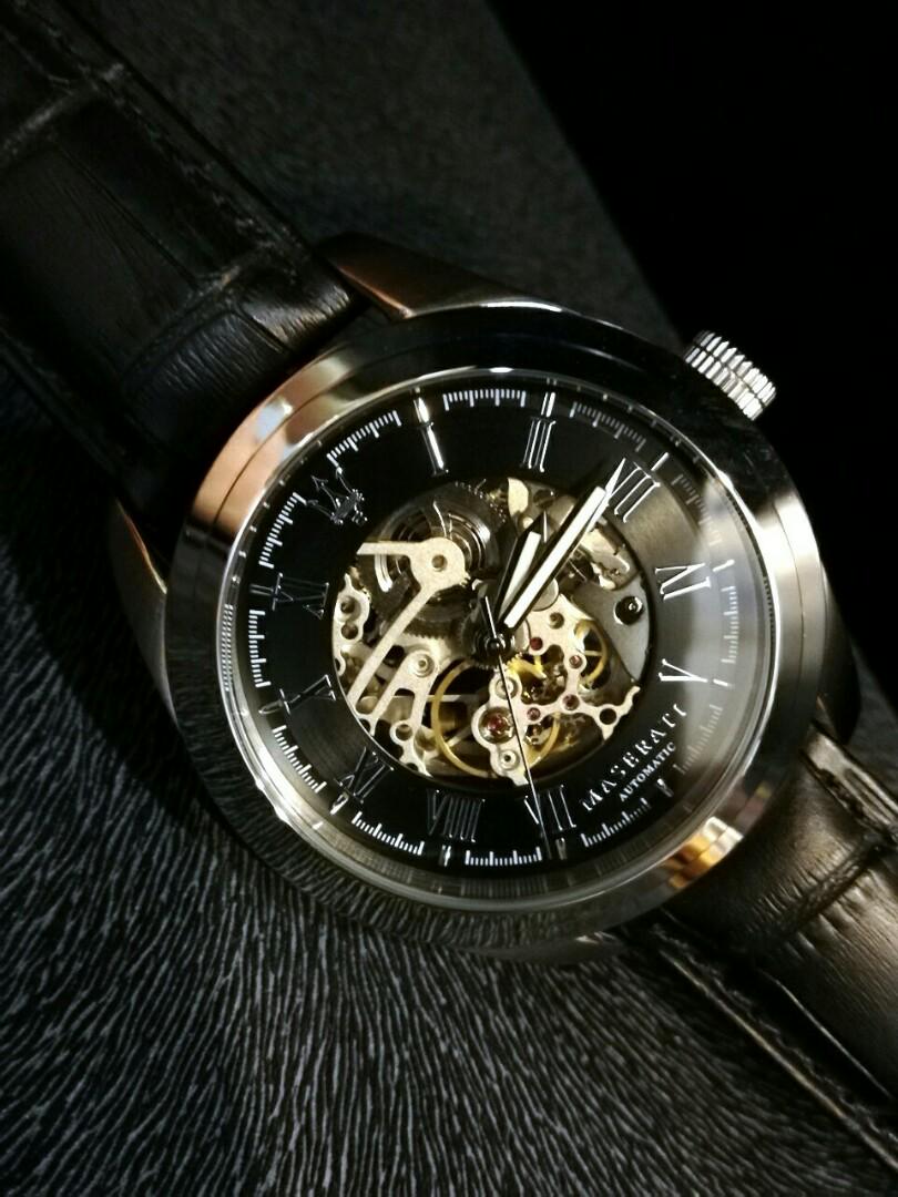 maserati watch skeleton