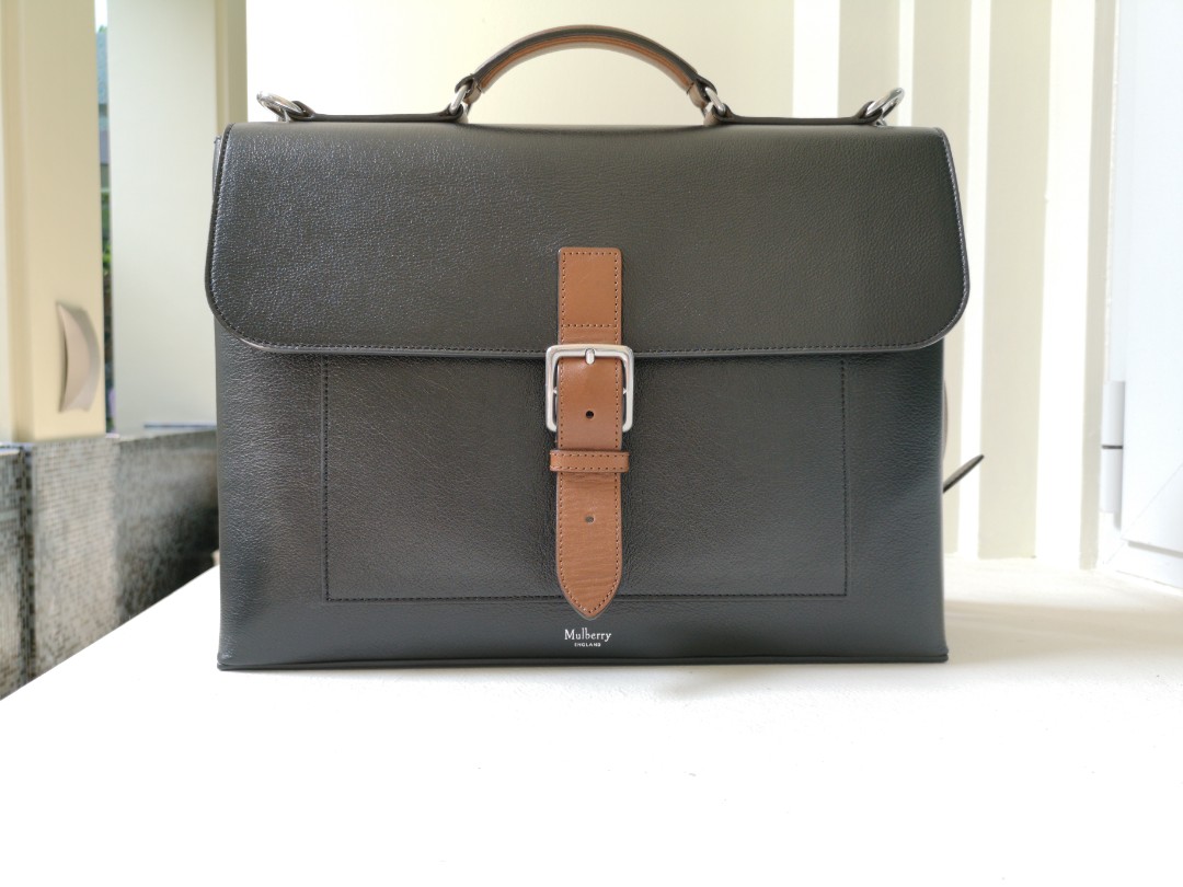 Mulberry chiltern shop small briefcase