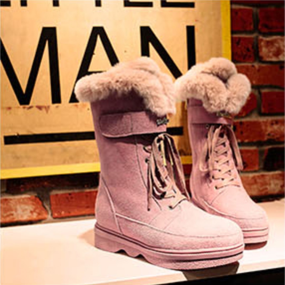 Super WORTH Pink Winter Boots!!!, Women's Fashion, Footwear, Boots on ...