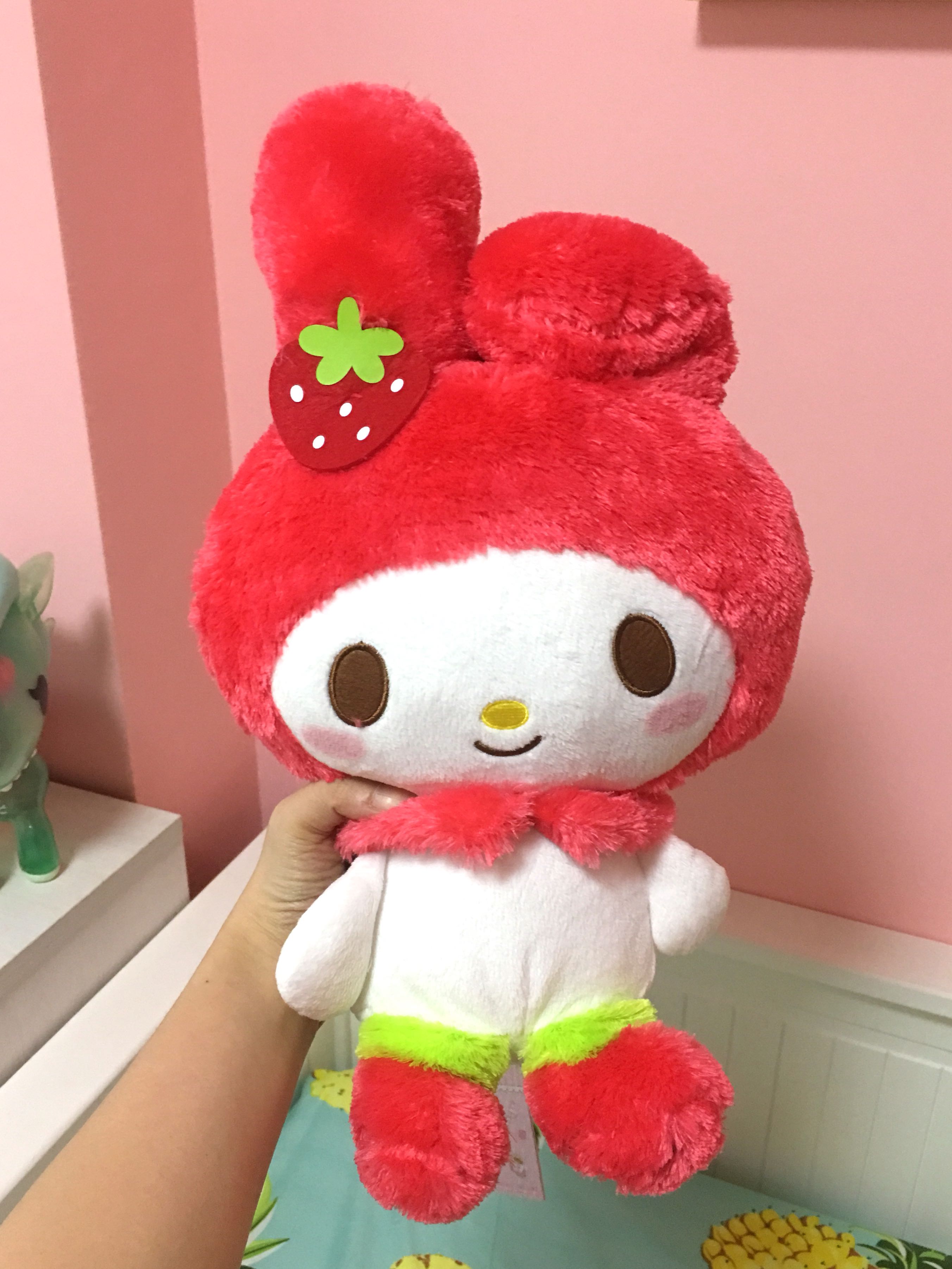 my melody strawberry plush