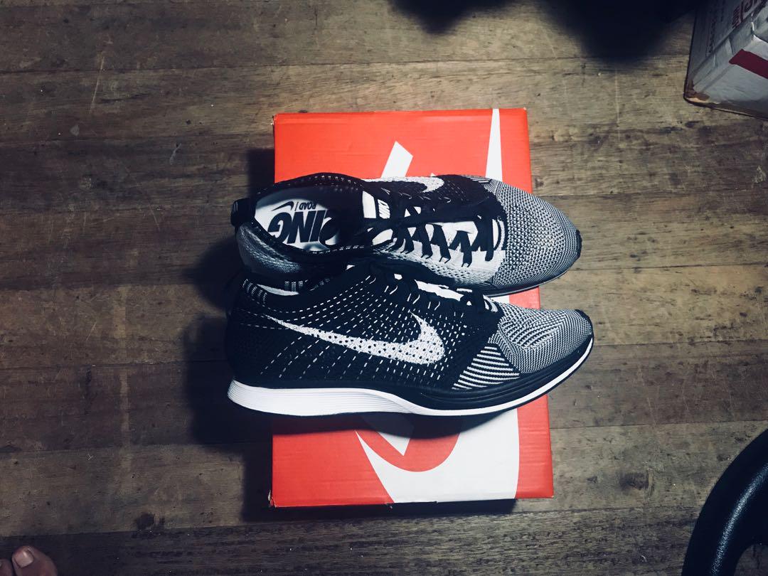 Flyknit racer orca white tongue sale