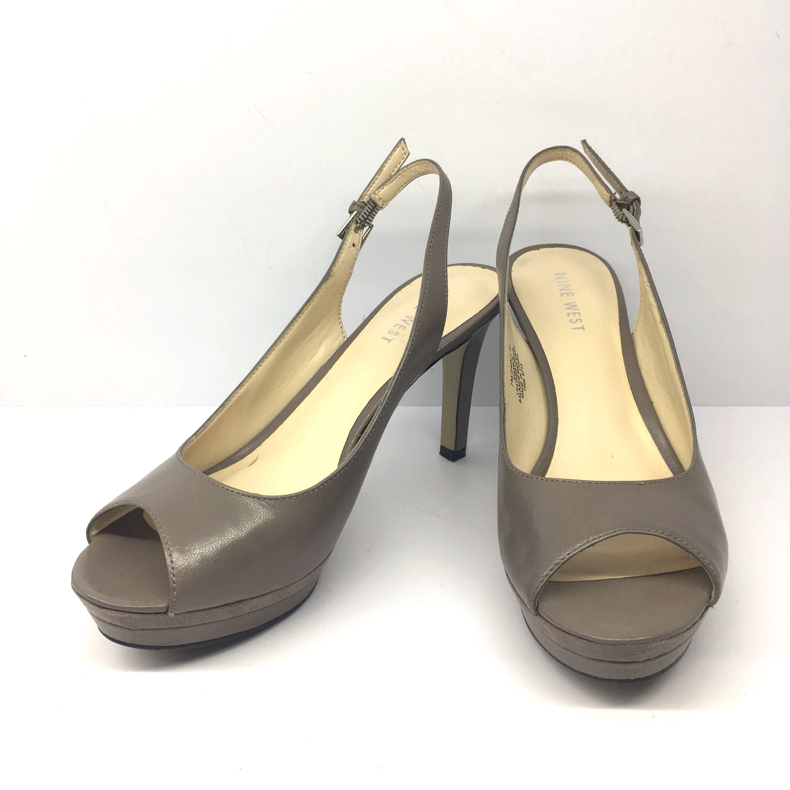 nine west open toe heels
