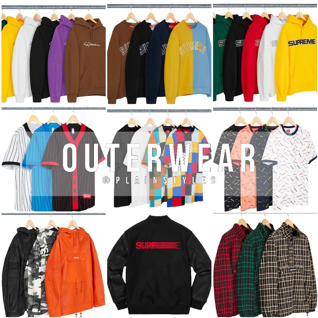 Preorder Jacket Sweatshirt Week 1 Supreme Fw18 Bulletin