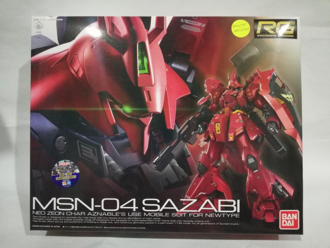 RG Sazabi, Hobbies & Toys, Toys & Games on Carousell