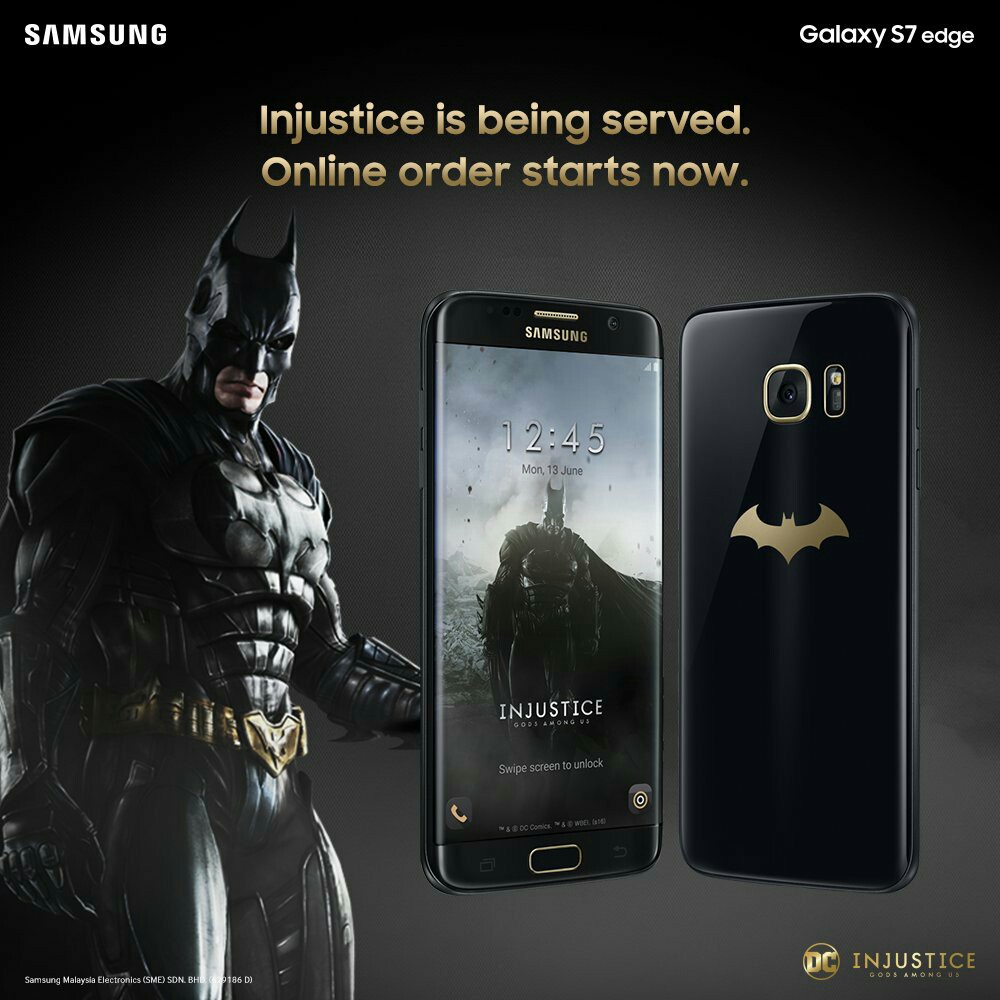 Samsung galaxy s7 edge 32gb batman edition SME, Mobile & Gadgets, Mobile Phones, Android Phones, on Carousell