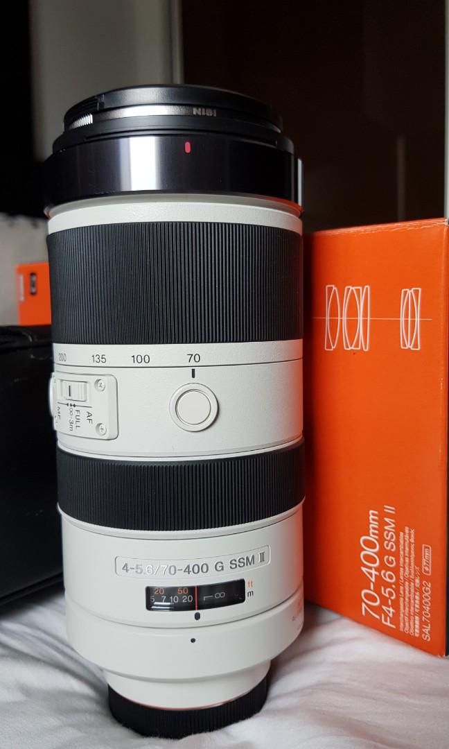 Wts Sony 70 400mm F 4 5 6 G Ssm Ii Lens A Mount Photography Lenses On Carousell