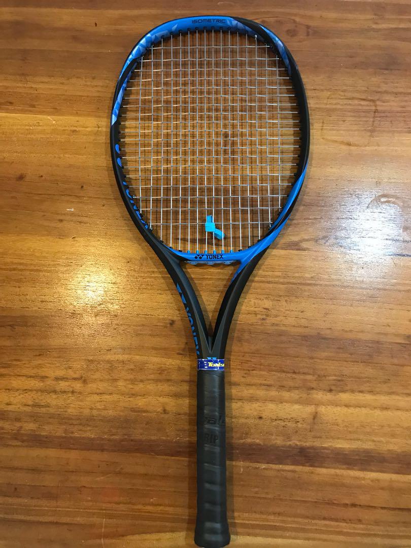 Yonex Ezone 100 Blue 285g Sports Equipment Sports Games Racket Ball Sports On Carousell