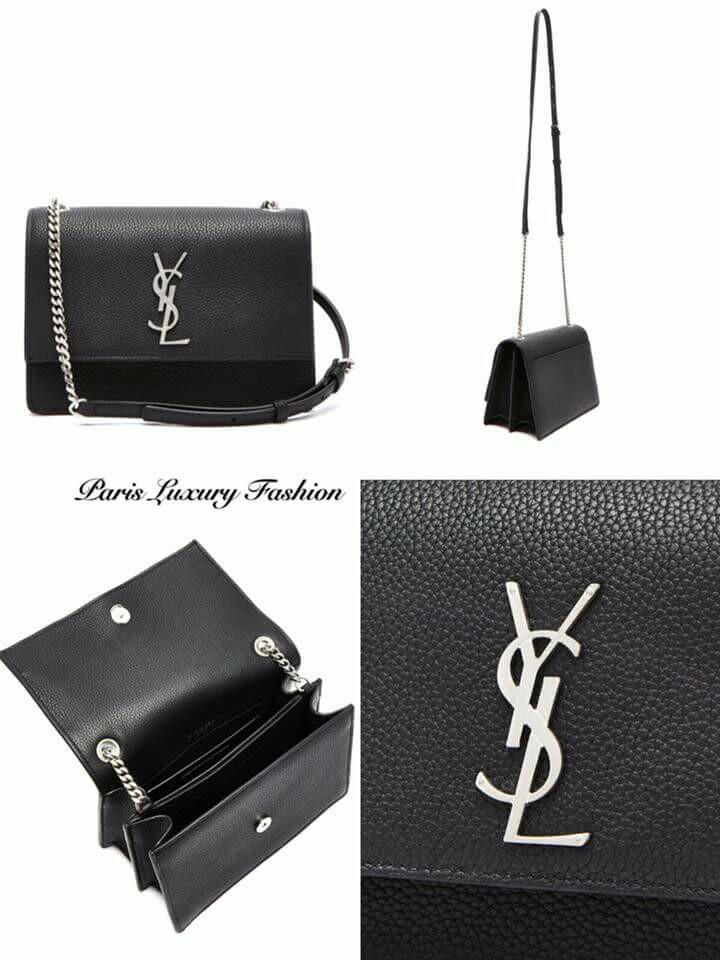 ysl black bag with tassel