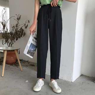 [PO] High Waisted Cigarette OL Working Pants Straight Cut Trousers