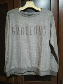 Sweater grey glitter