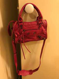 Hot pink mini sling bag