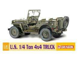 US ARMY 1/6 SCALE 4X4 TRUCK JEEP DRAGON MODEL KIT NEW MISB!!!