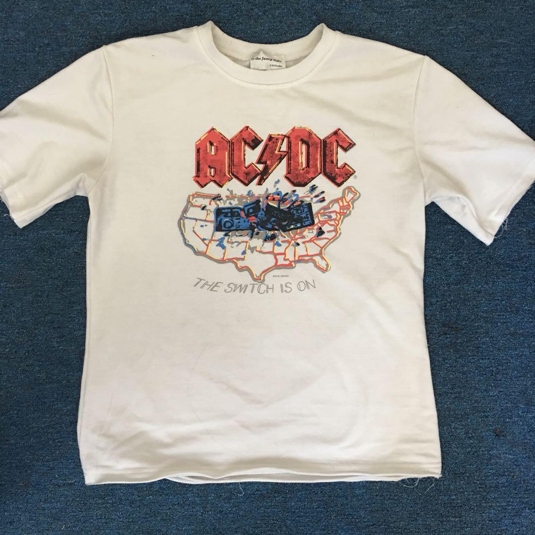 Ac Dc Rock Band Top Women S Fashion Clothes Tops On Carousell