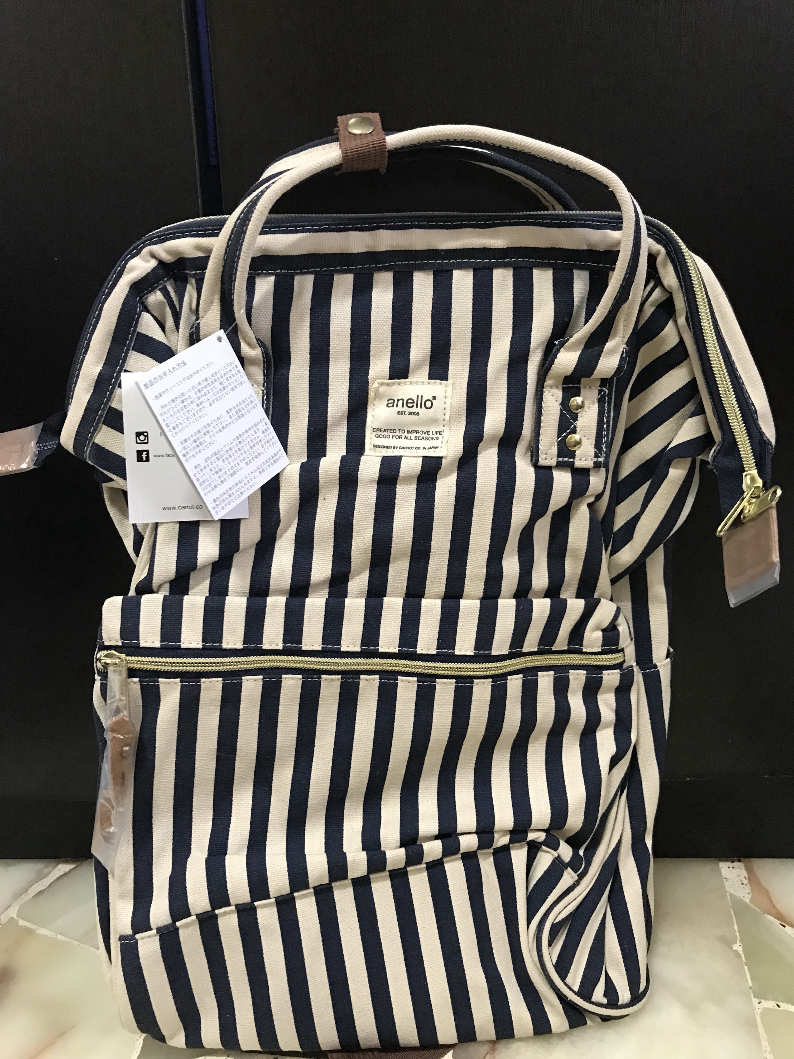 Anello stripe backpack store