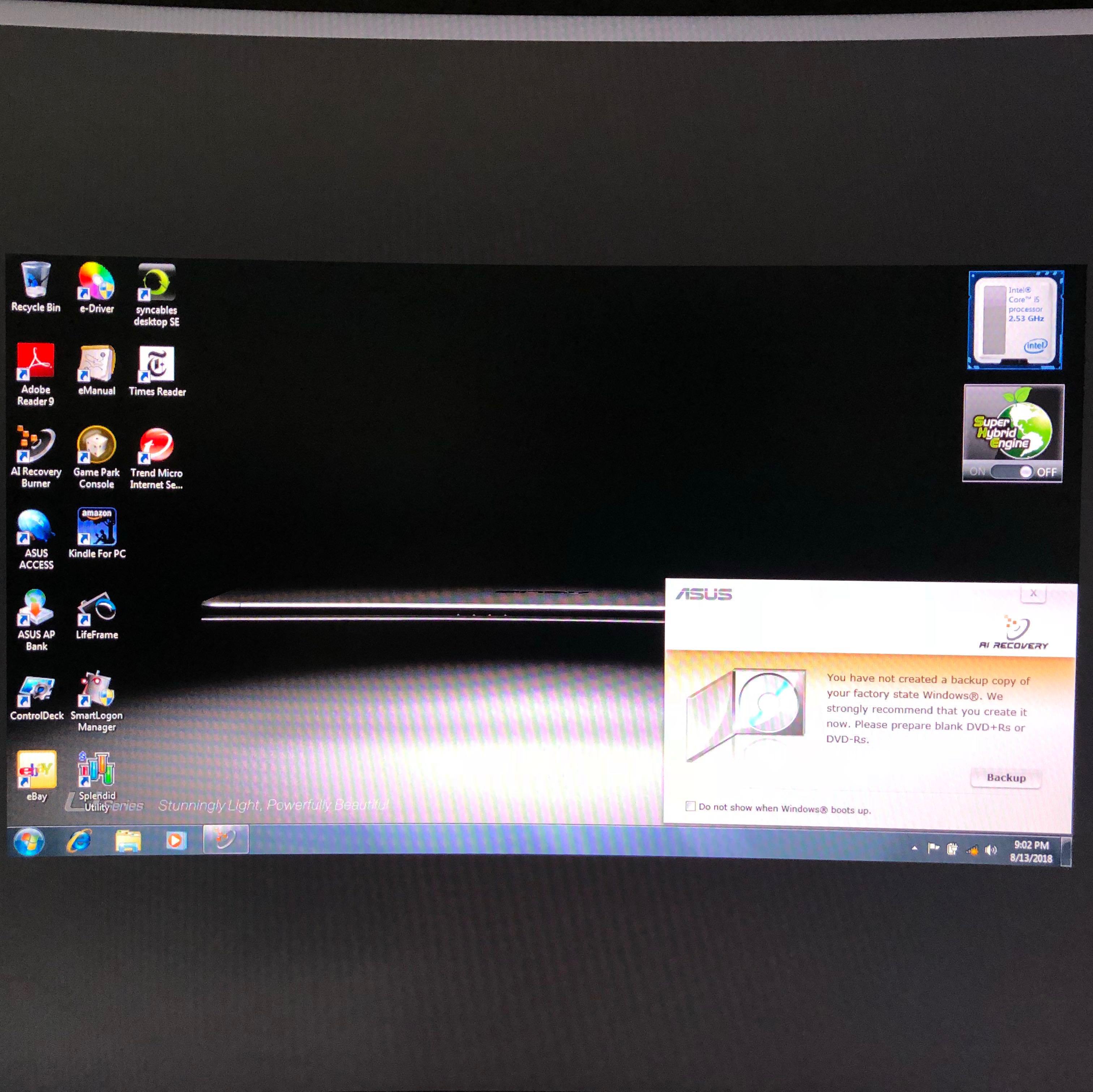 Asus U45jc I5 460m 2 53ghz Turbo Up To 2 8ghz Electronics