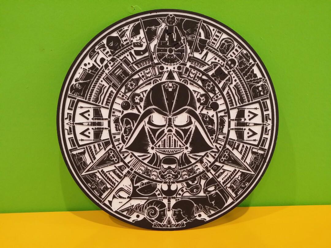 aztec star wars calendar 3d printed design craft others on carousell carousell
