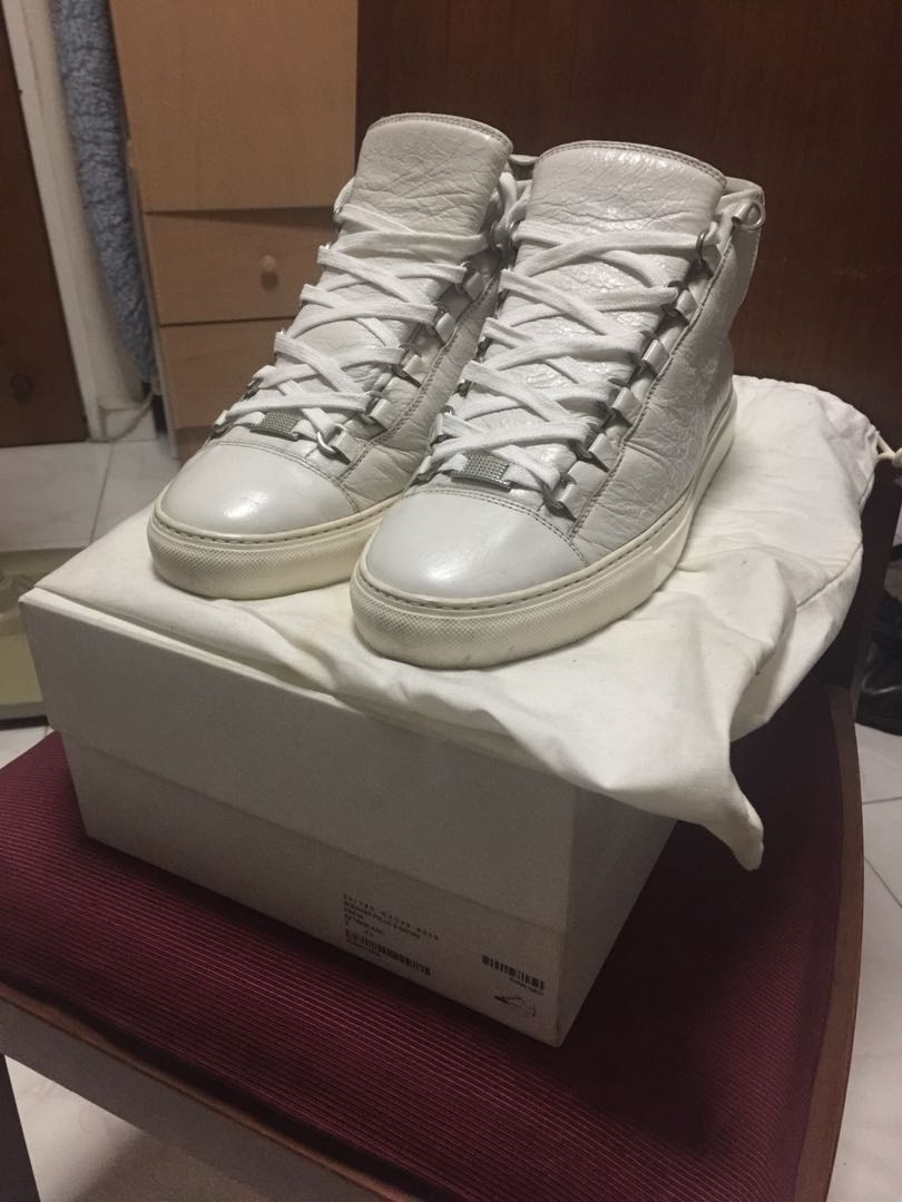 peddling halv otte Forstyrre Balenciaga Arena Pelle S Gomm Extra Blanc, Men's Fashion, Footwear, Dress  Shoes on Carousell