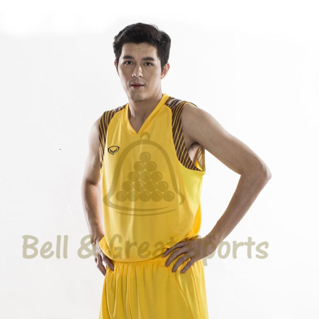Basketball Jersey 2018 Men one set Yellow color Men s Fashion