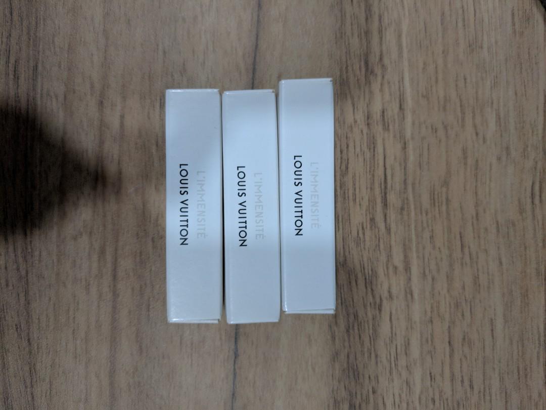 BNIB Louis Vuitton (LV) Men Perfumes L'immensite Samples, Beauty
