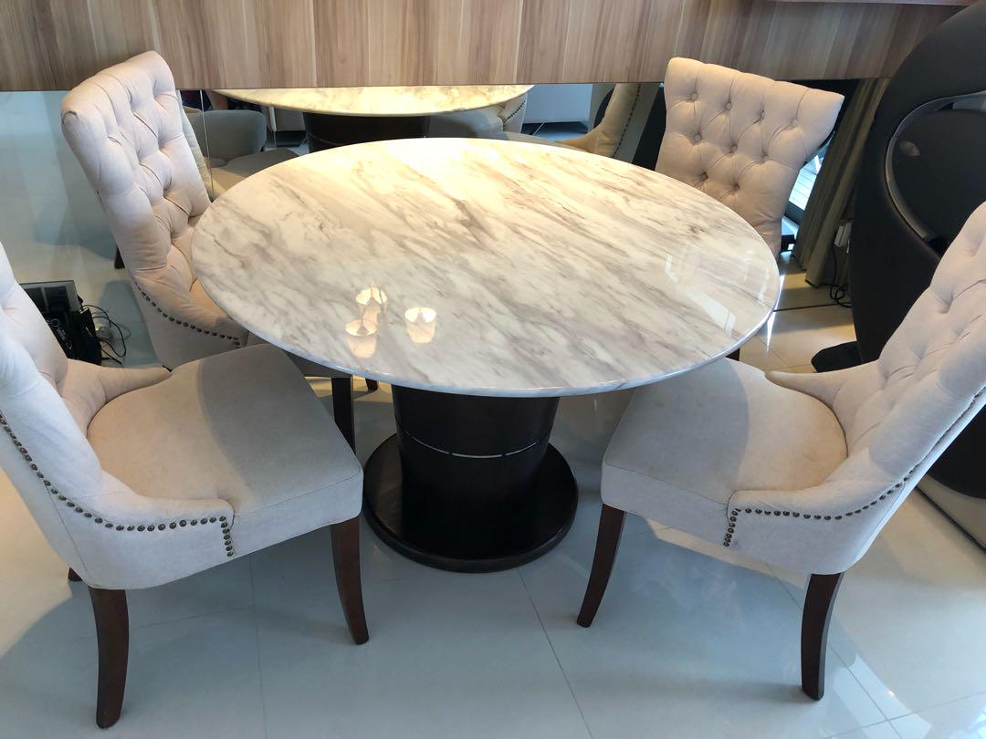 Cultured marble store dining table