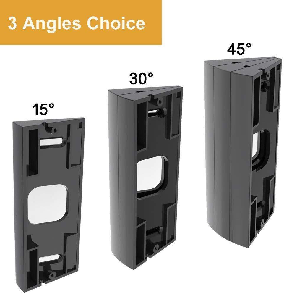 Adjustable Angle Mount Ring Video Doorbell Bracket Wedge Kit Easy Installation 