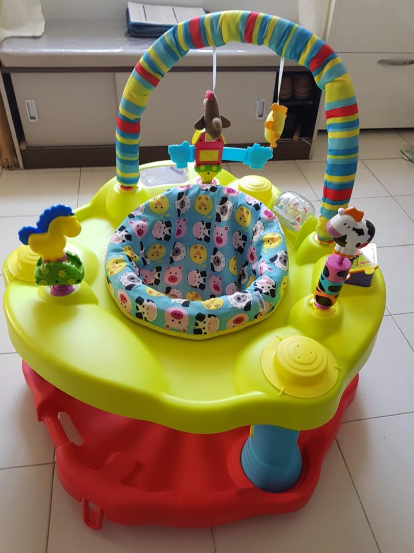 Evenflo Exersaucer Bouncing barnyard Babies Kids Infant
