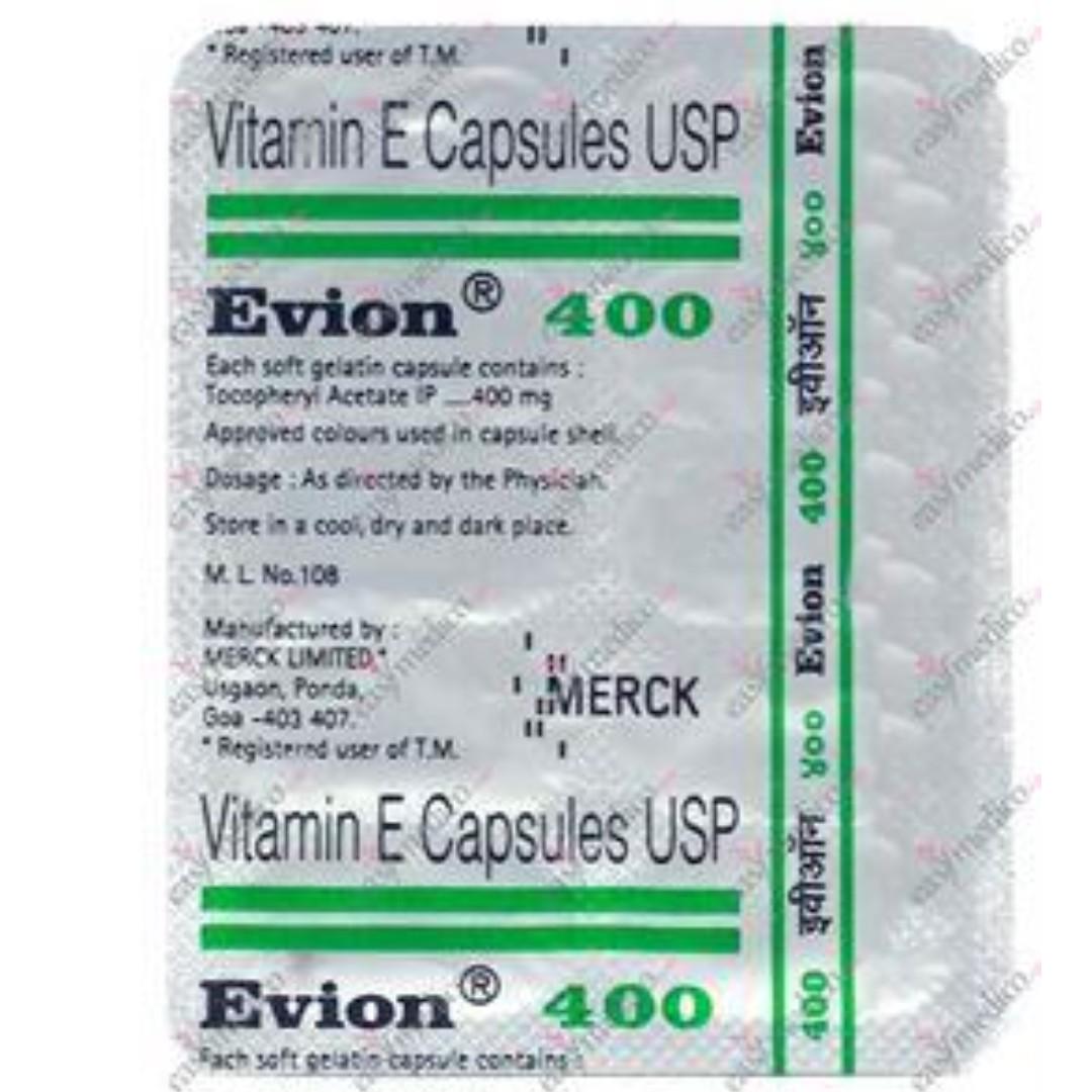 Evion Vitamin E 400mg Capsules Health Beauty Face Skin Care On Carousell