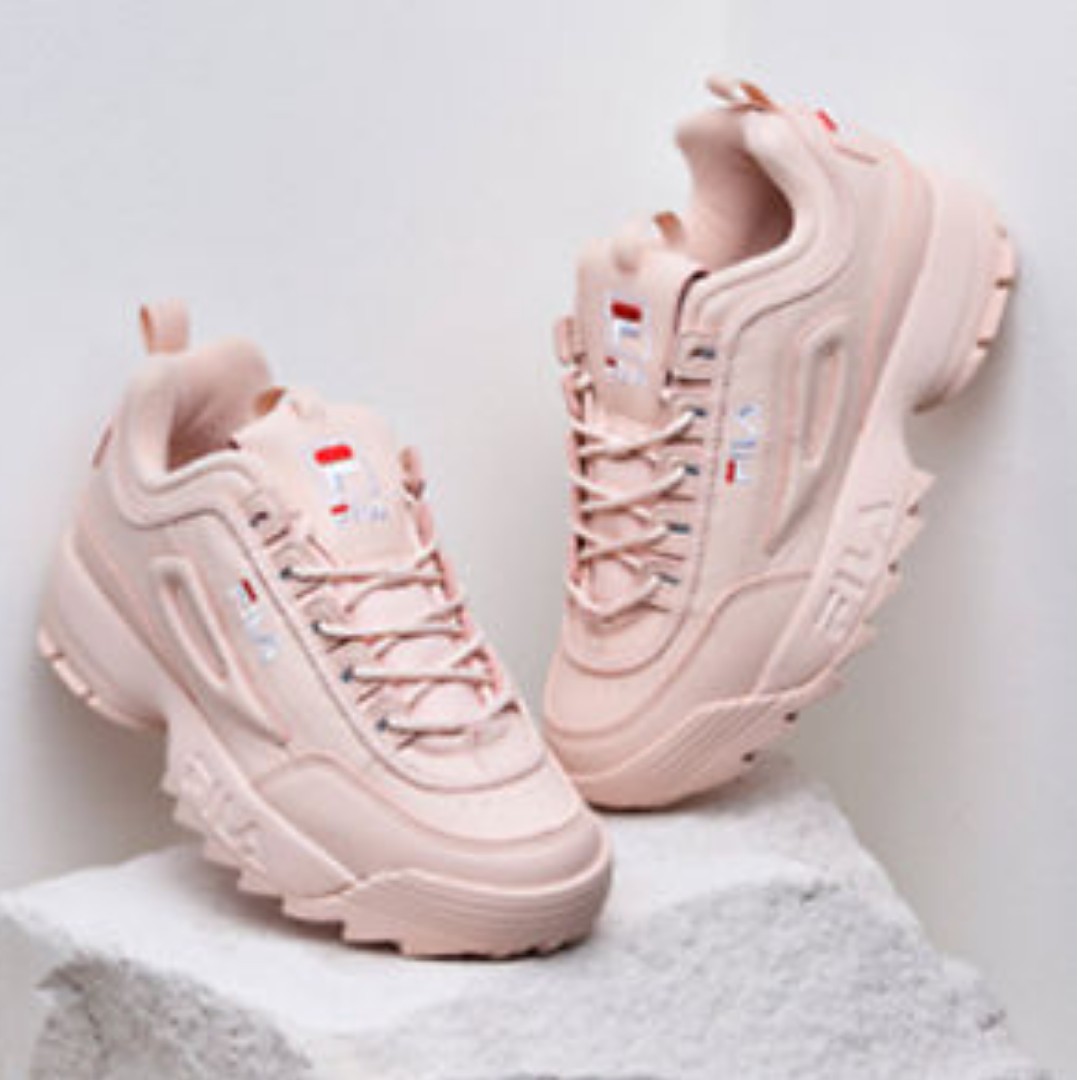 fila light pink shoes