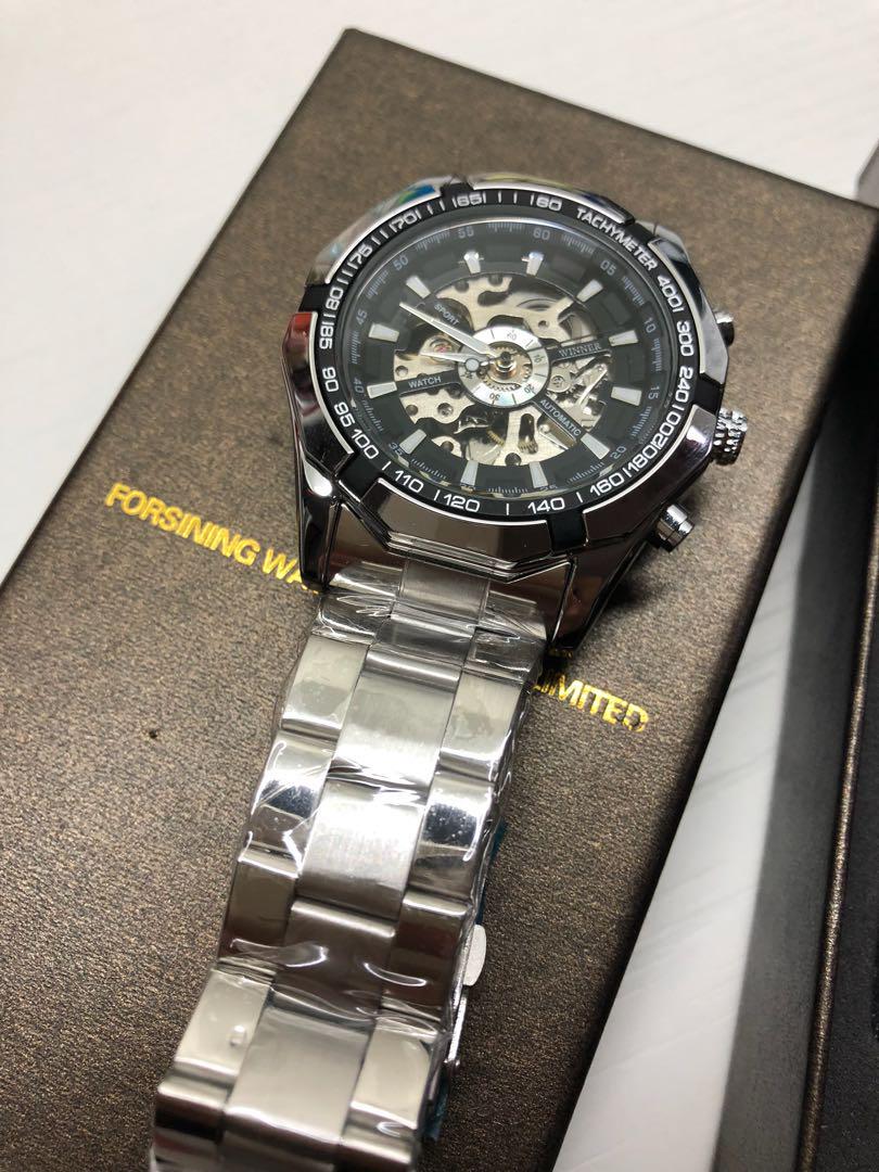 forsining watch 手摇自动上鍊表 tm340