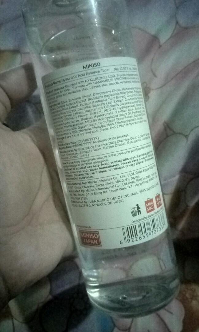 FREE! Miniso Hyaluronic Acid Essence Toner, Beauty & Personal Care