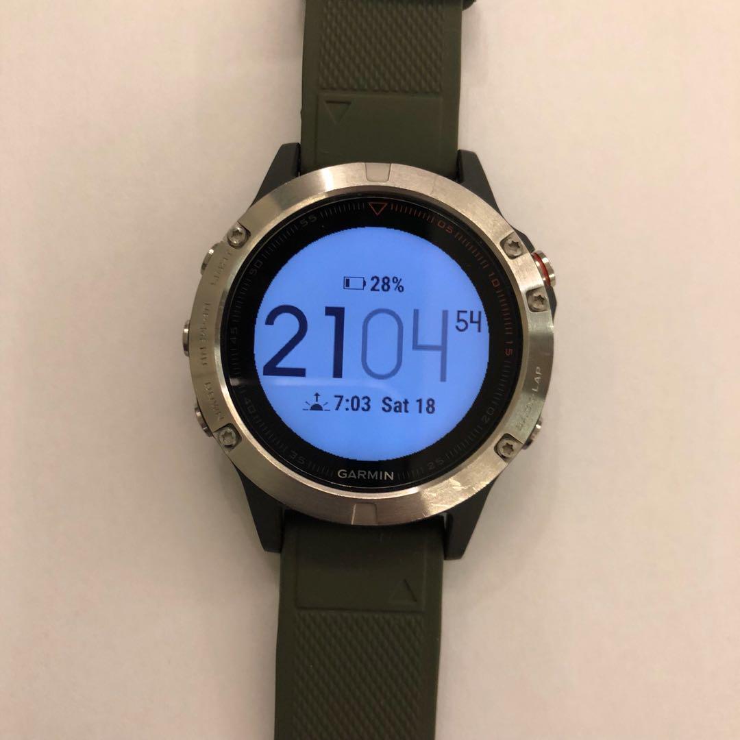 Garmin fenix 5 silver granite blue on sale