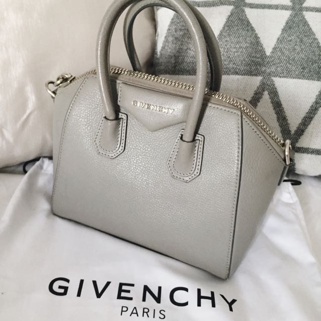 Givenchy antigona pearl grey hot sale