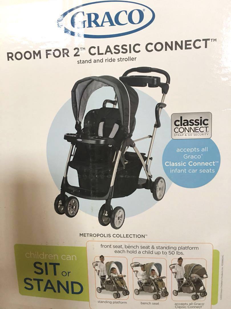 Graco Room For 2 Classic Stand Ride Double Stroller