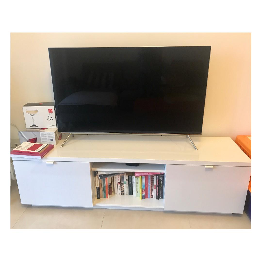 hardware Mediaan Knipperen IKEA Byas TV stand, Furniture & Home Living, Furniture, TV Consoles on  Carousell