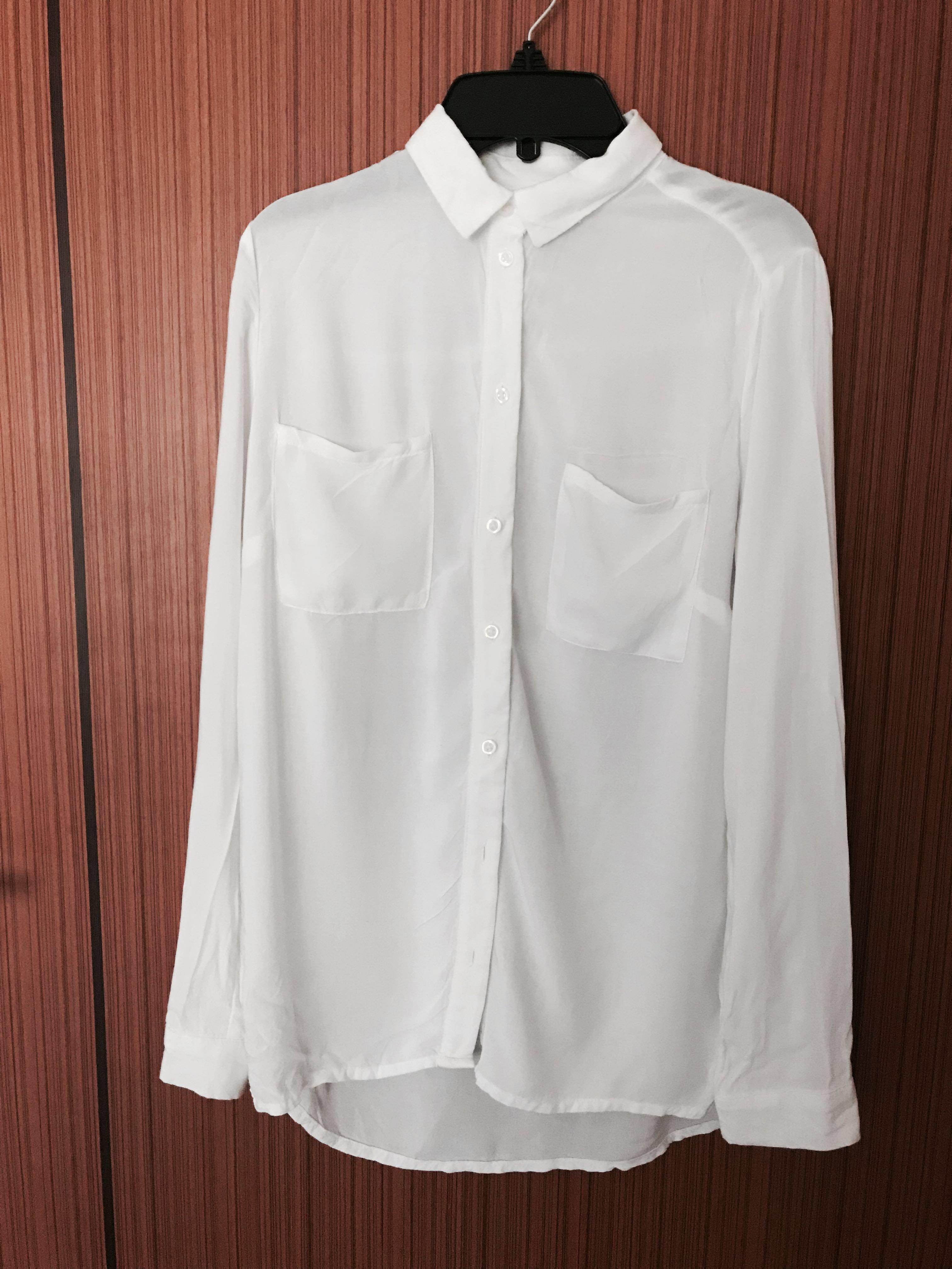 korean white blouse