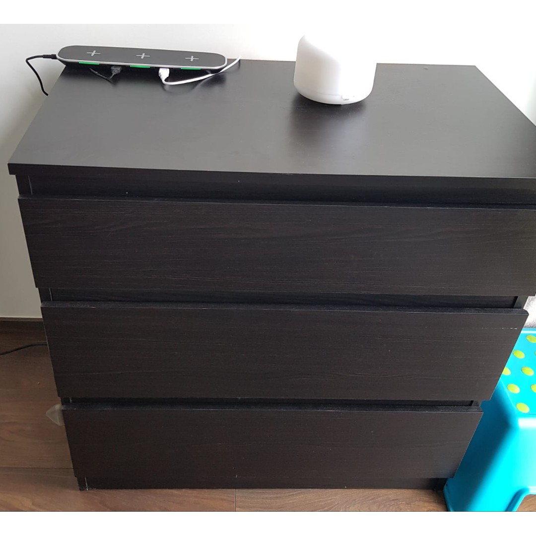 Kullen 3 Chest Drawer Furniture Shelves Drawers On Carousell