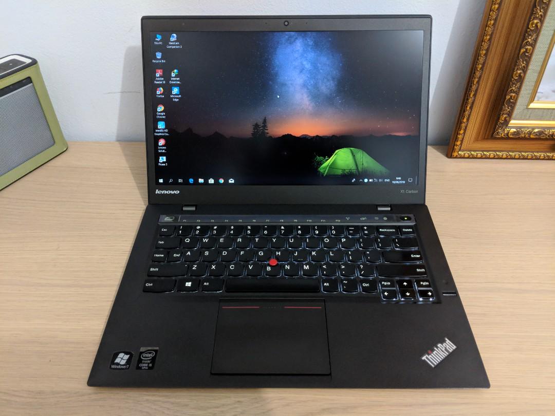Lenovo Thinkpad X1 Carbon Gen2 Intel Core I5 Vpro 4300u Mulus Likenew Elektronik Komputer Desktop Di Carousell