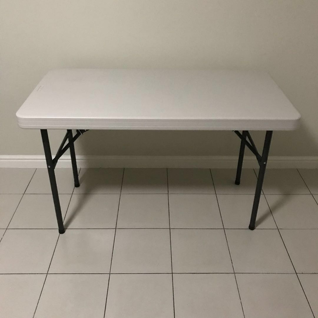 Lifetime Folding Table Beige 4ft X 2ft X 3ft 1534561137 Aa32924c 