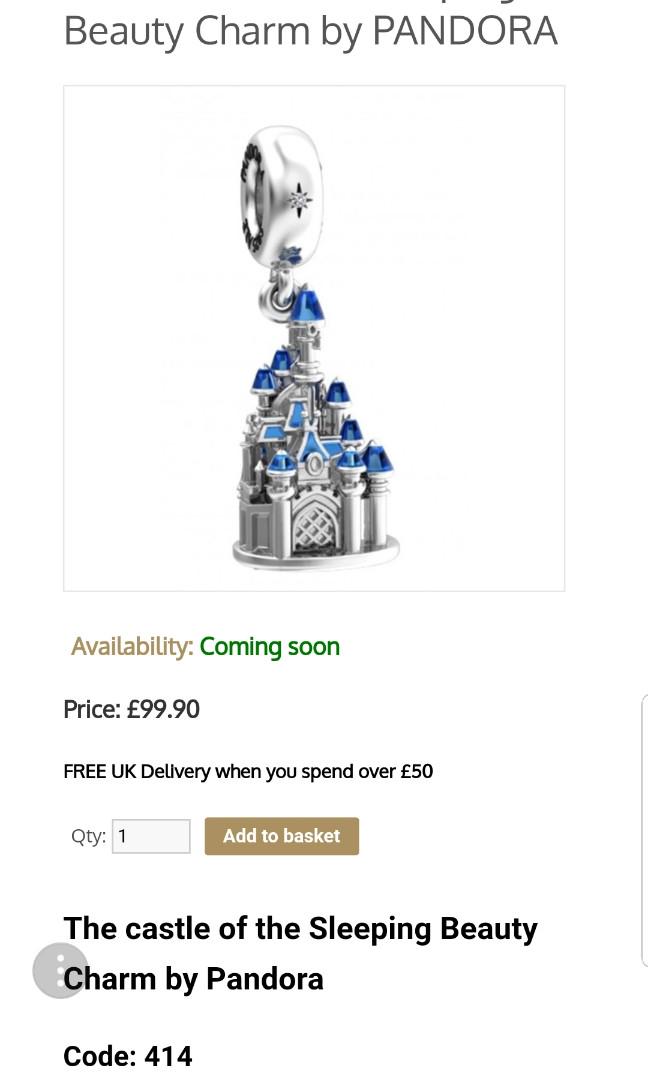 Limited Edition Pandora Sleeping Beauty Castle Women S Fashion Jewellery Others On Carousell
