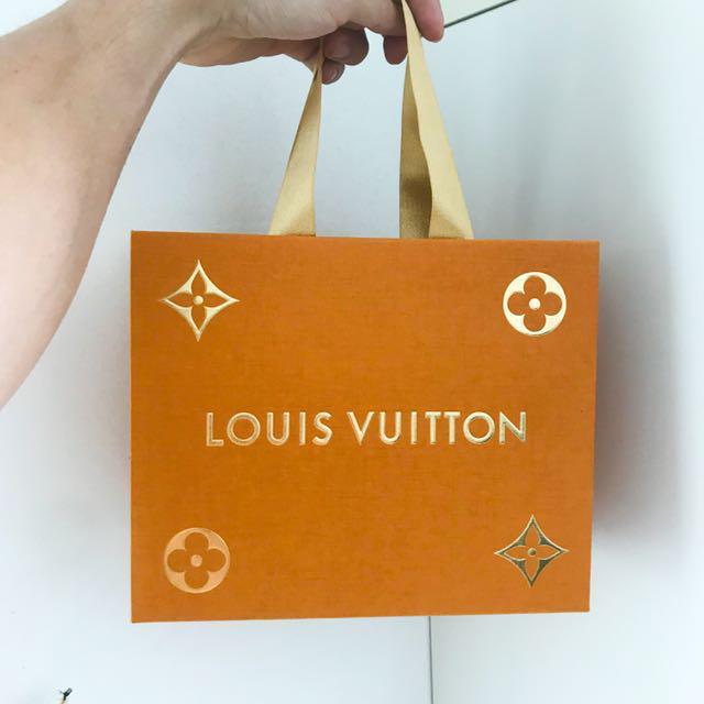 XXL Louis Vuitton Christmas limited edition paper bag, Luxury, Bags &  Wallets on Carousell