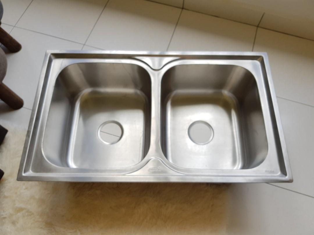 Made in Spain New Alcor Double Stainless steel undermount ...