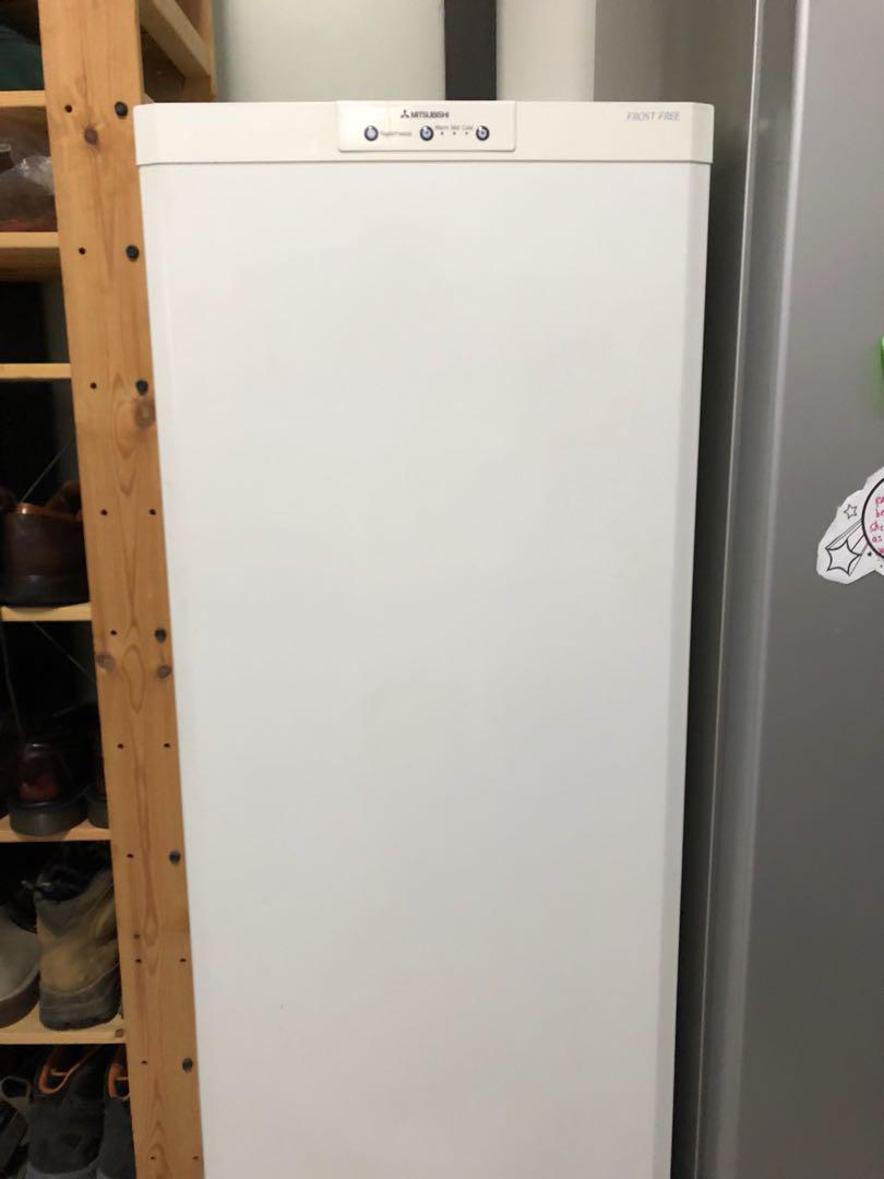 Mitsubishi upright freezer 160 litres used, TV & Home Appliances