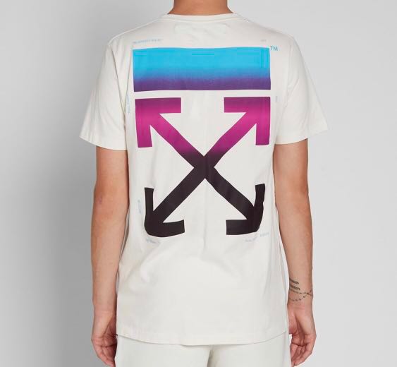 Gradient tee deals off white