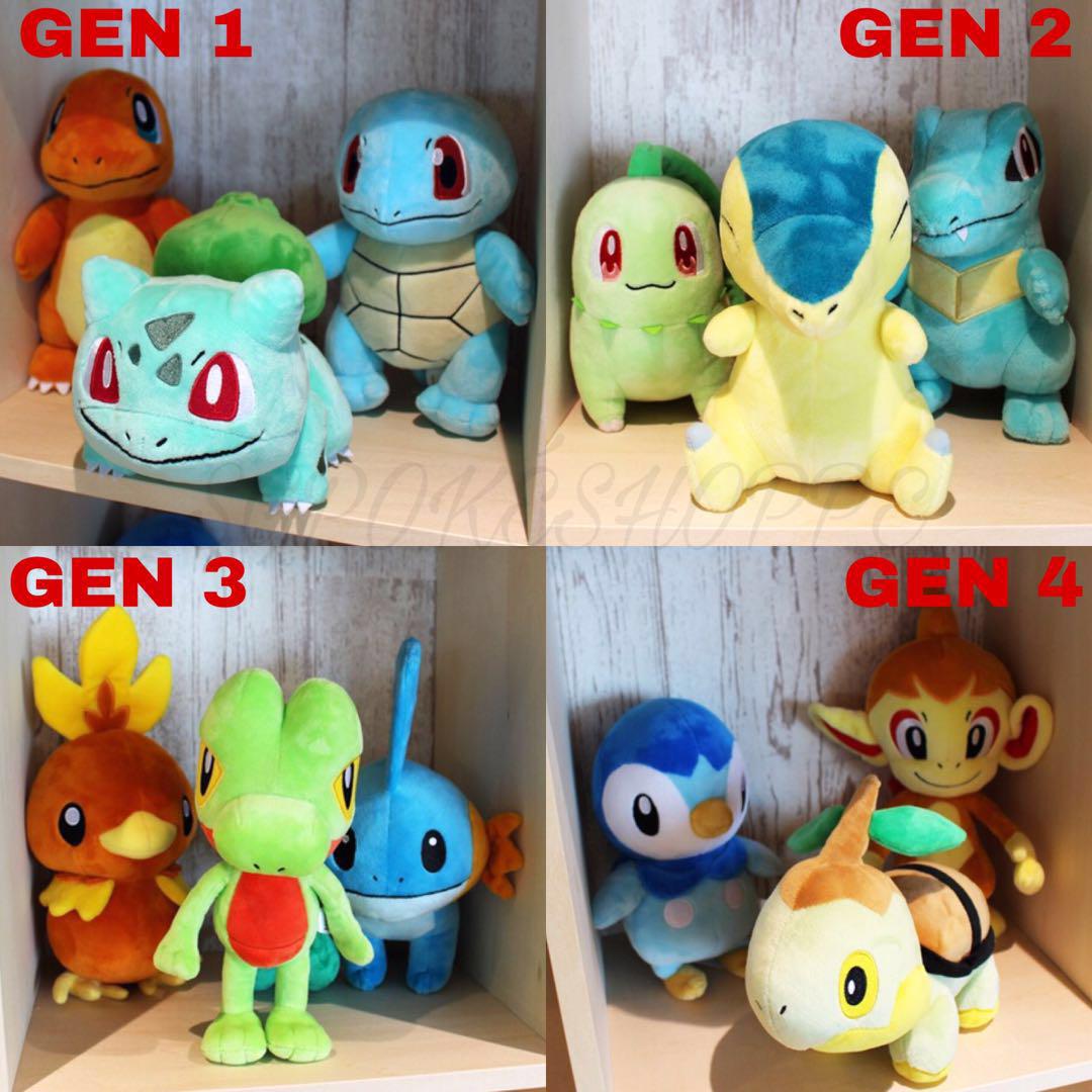 all starter pokemon plush