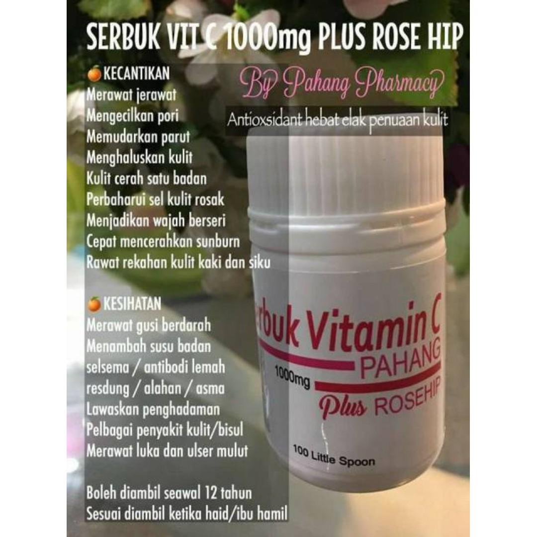 Serbuk Vitamin C Pahang Plus Rosehip Health Nutrition Health Supplements Health Food Drinks Tonics On Carousell