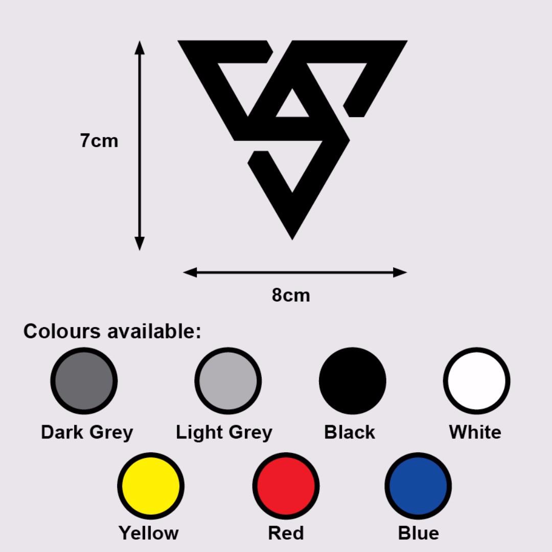Seventeen Logo Premium Vinyl Sticker Decal Music Korean Boyband Idol Kpop Svt Design Craft Art Prints On Carousell
