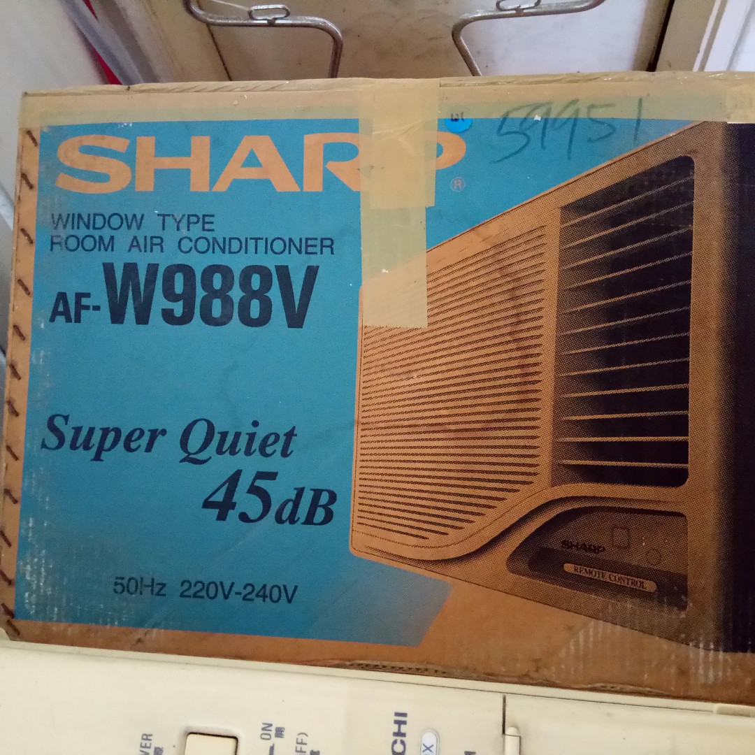 SHARP Window Type Room Air Conditioner (AFW988V). New, never used, TV