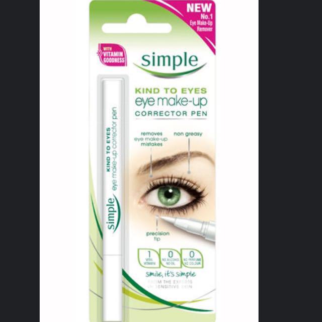 Simple Eye Makeup Remover Pen Health - Simple Eye Makeup Corrector Pen Simple Eye Makeup Remover Pen Health - Simple Eye Makeup Corrector Pen