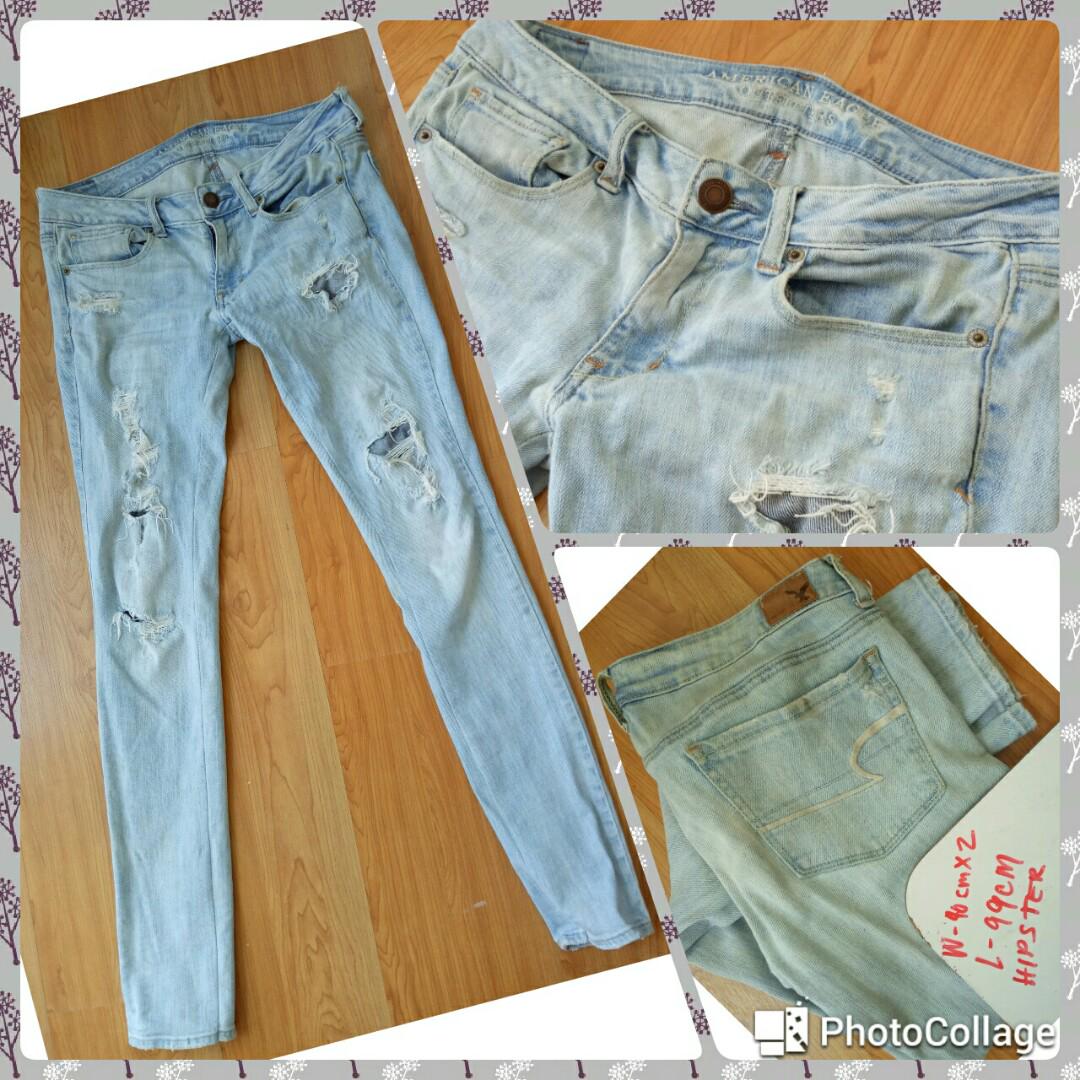Faded maong pants clearance